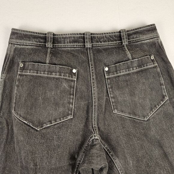 NEHERA Denim Jeans Womens French Size 40 US Size 8 Crop Slovakia Graphite Black - Picture 10 of 16